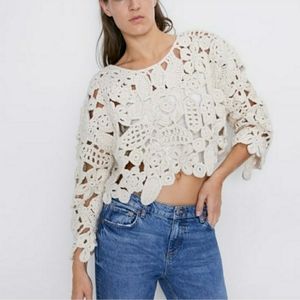 Zara Crochet top
